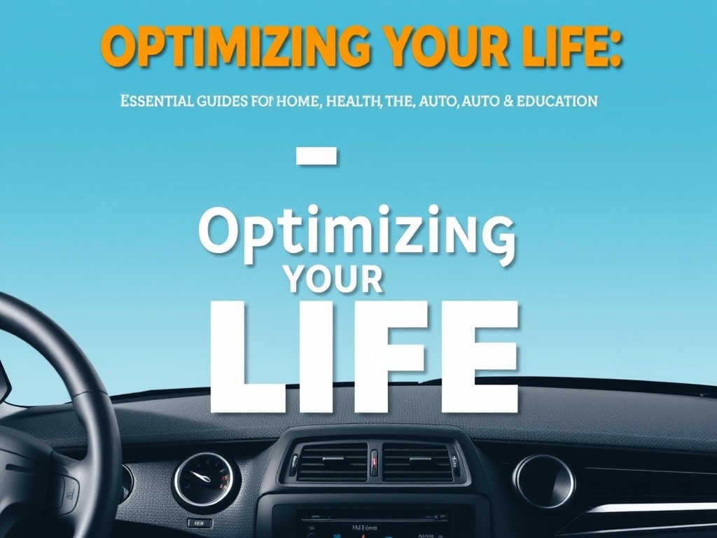 Optimizing Your Life: Essential Guides for Home, Health, Auto, and Education