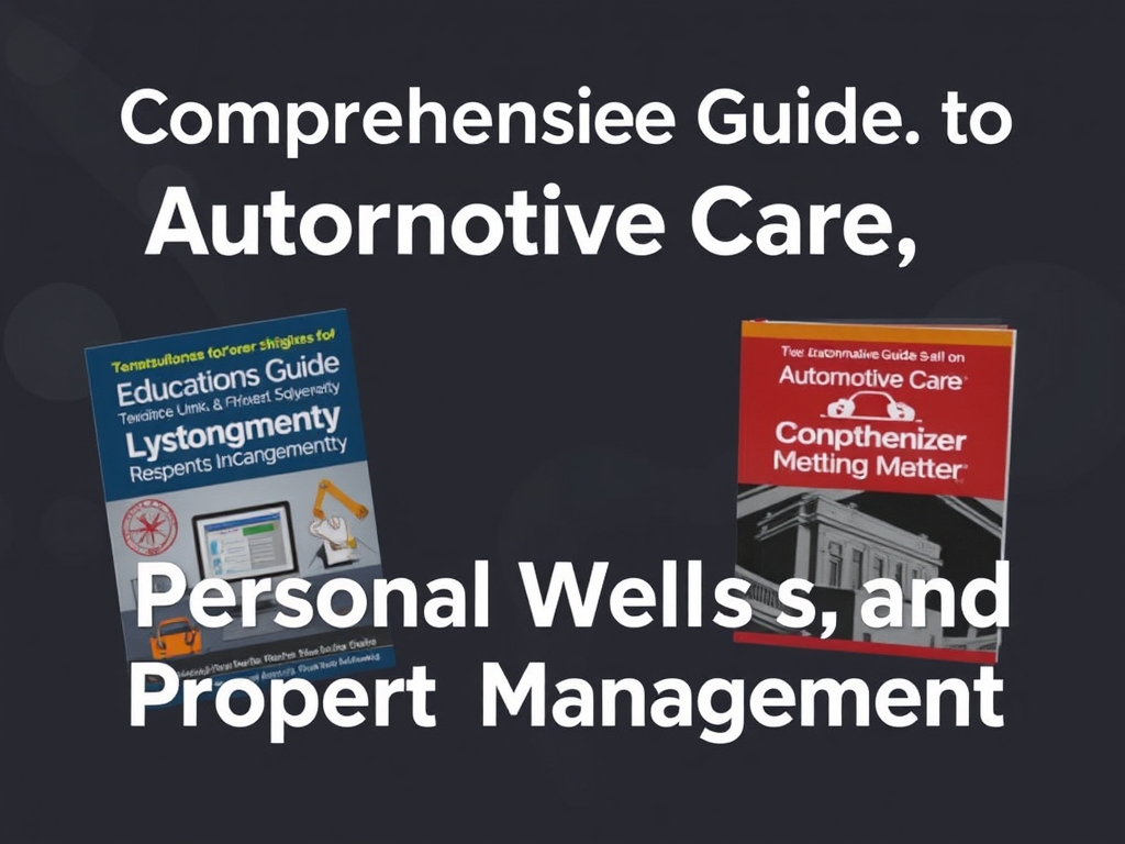 Comprehensive Guides to Education, Automotive Care, Personal Wellness, and Property Management Comprehensive Guides to Education, Automotive Care, Personal Wellness, and Property Management