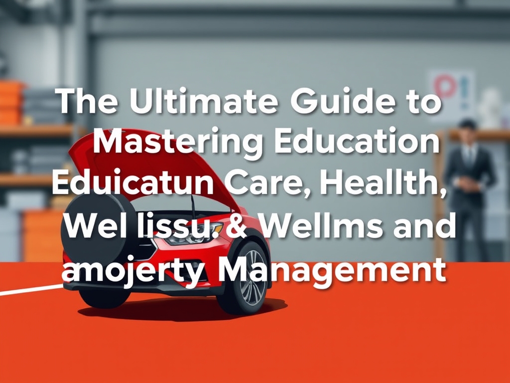 Ultimate Guide to Mastering Education Vehicle Care Health Wellness and Property Management