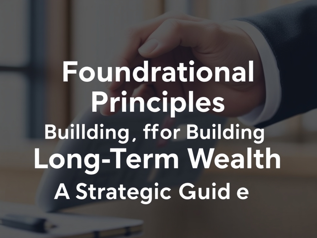 Foundational Principles for Building Long-Term Wealth: A Strategic Guide