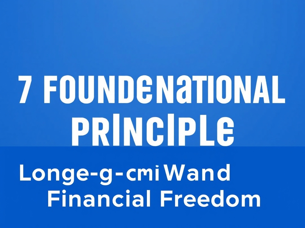 7 Foundational Principles for Building Long-Term Wealth and Financial Freedom